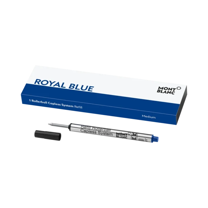 1 rezerve pentru sistem Rollerball fără capac, Royal Blue – Mediu