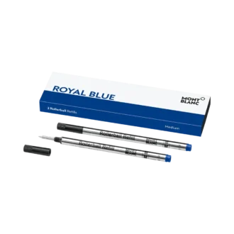 2 rezerve pentru rollerball, albastru regal – fin