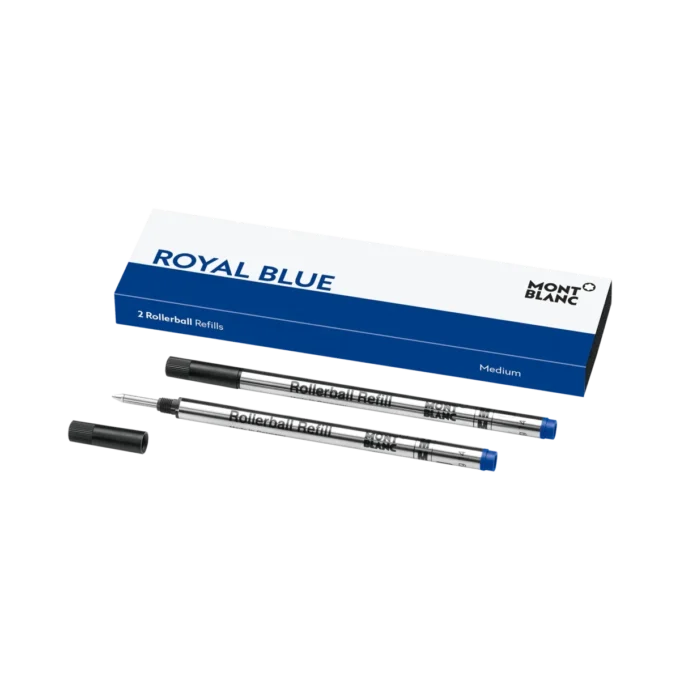 2 rezerve pentru rollerball, albastru regal – fin