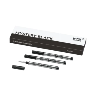 3 rezerve mici pentru rollerball, negru misterios – mediu