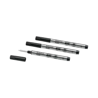 3 rezerve mici pentru rollerball, negru misterios – mediu