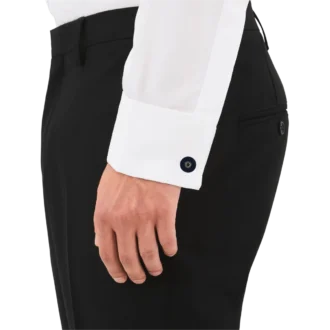 Butoni rotunzi din oțel inoxidabil cu rășină albastră