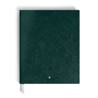 Caiet mare, piele Saffiano, verde britanic – pagini liniate