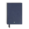Caiet mediu, piele albastră, albastru, pagini goale