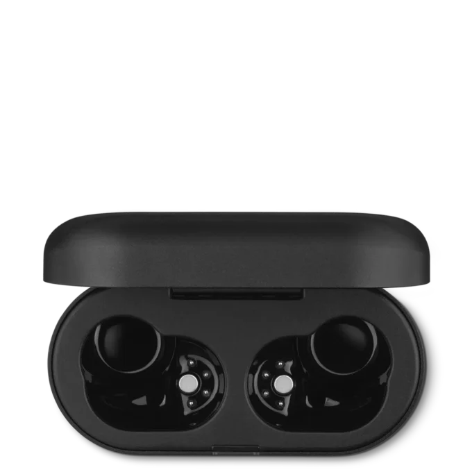 Carcasă de încărcare neagră pentru căștile intraauriculare Montblanc MTB 03