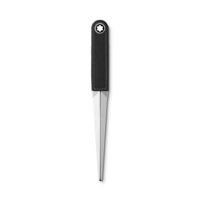 Cuțit de deschis scrisori din oțel și piele