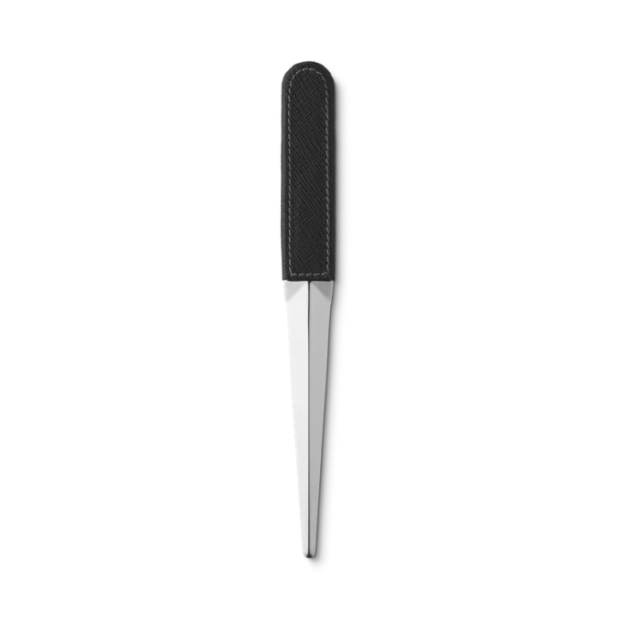 Cuțit de deschis scrisori din oțel și piele