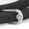 Curea cu cataramă în formă de potcoavă, negru, dimensiune reglabilă