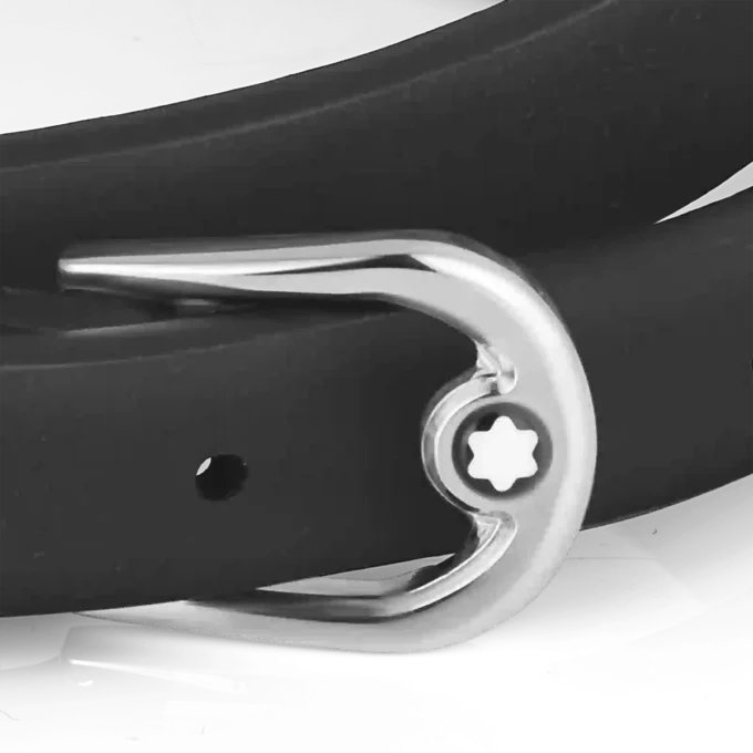 Curea cu cataramă în formă de potcoavă, negru, dimensiune reglabilă