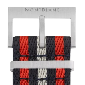 Curea din nailon roșu și albastru