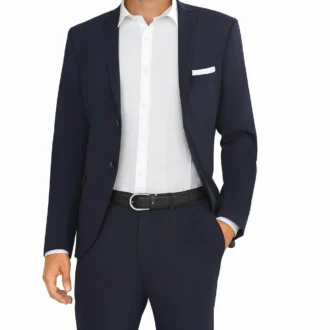 Curea din piele gri cu cataramă în formă de potcoavă de 35 mm