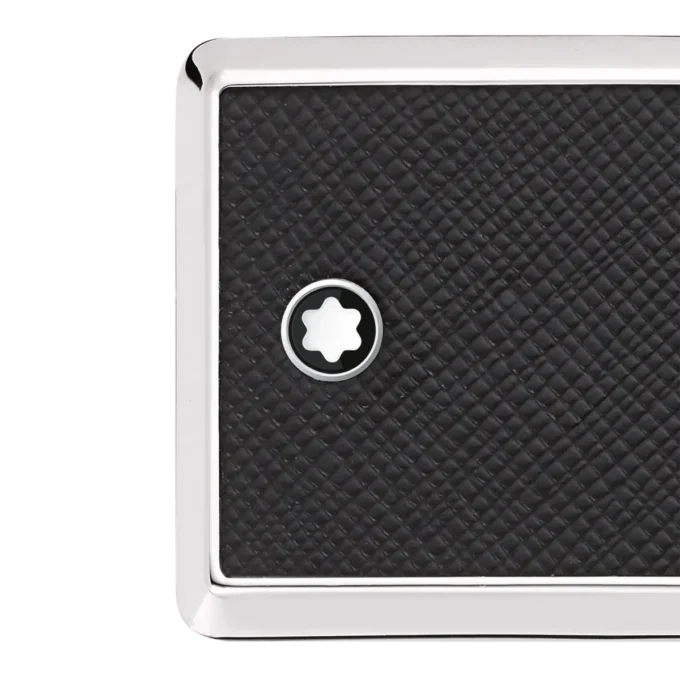 Curea din piele neagră de 30 mm