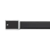 Curea din piele neagră de 30 mm