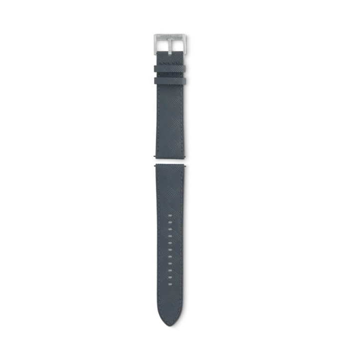 Curea gri din piele de vițel Montblanc Extreme 3.0 cu cataramă cu pin