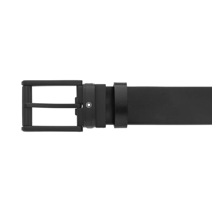 Curea reversibilă din piele albastră/neagră de 35 mm