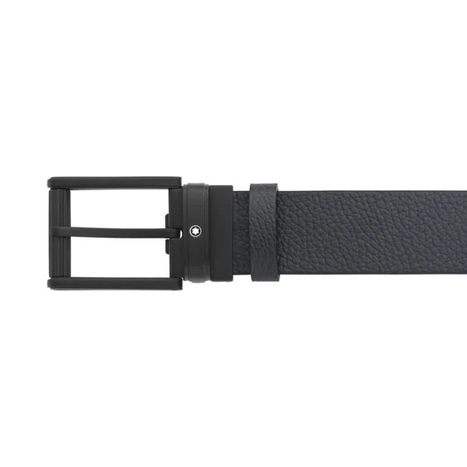 Curea reversibilă din piele albastră/neagră de 35 mm