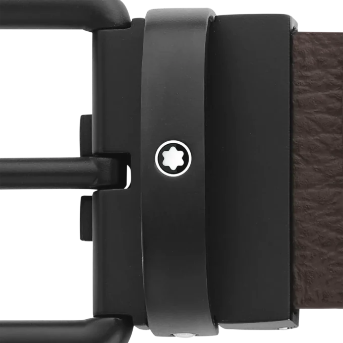 Curea reversibilă din piele maro/neagră de 35 mm