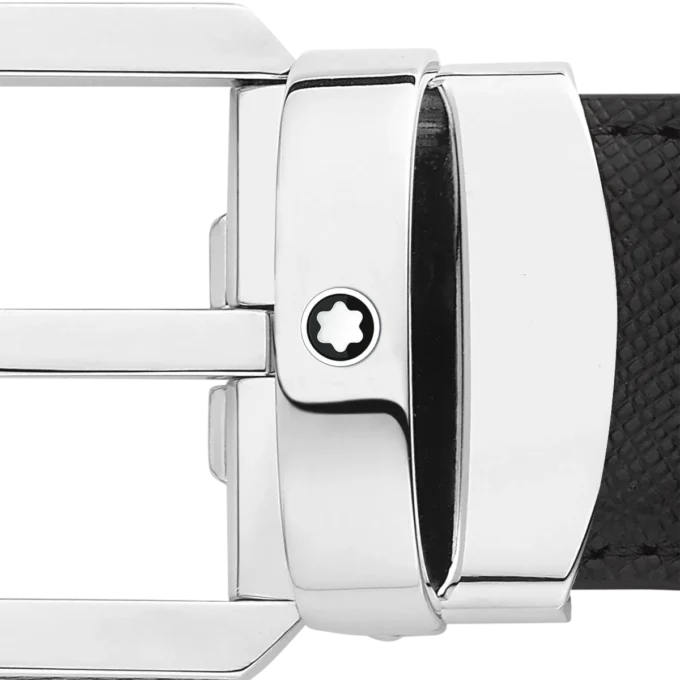 Curea reversibilă din piele negru/maro de 30 mm