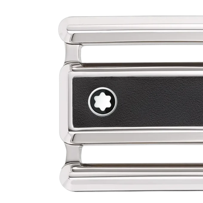 Curea reversibilă din piele negru/maro de 30 mm