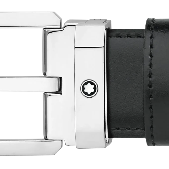 Curea reversibilă din piele negru/maro de 30 mm