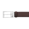 Curea reversibilă din piele negru/maro de 35 mm