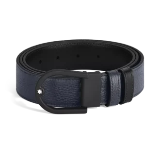 Curea reversibilă Horseshoe 35 mm din piele granulată