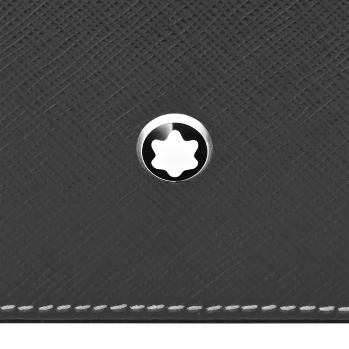 Cutie de birou din piele pentru trei instrumente de scris și o sticlă de cerneală