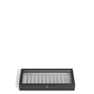 Cutie de colecție pentru 12 instrumente de scris din lemn lăcuit