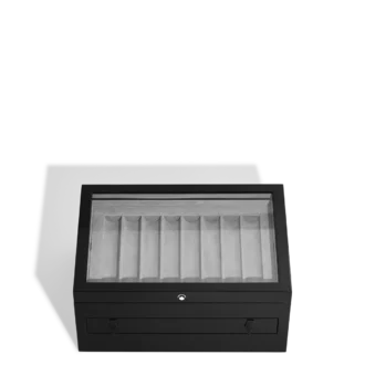 Cutie mare de colecție din lemn și lac pentru 24 de instrumente de scris