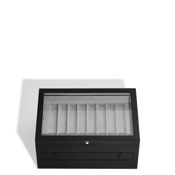 Cutie mare de colecție din lemn și lac pentru 24 de instrumente de scris