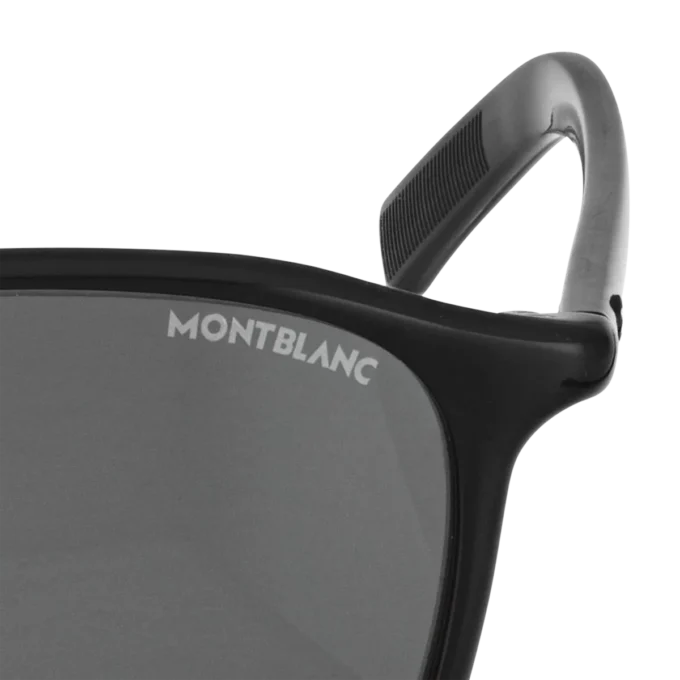 Ochelari de soare pătrați cu ramă din acetat de culoare neagră