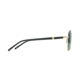 Ochelari de soare pătrați cu ramă metalică aurie