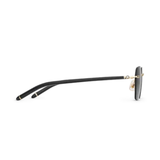 Ochelari de soare pătrați cu ramă metalică aurie