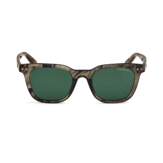 Ochelari de soare rotunzi cu ramă din acetat de culoare maro