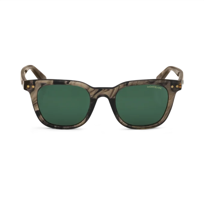 Ochelari de soare rotunzi cu ramă din acetat de culoare maro