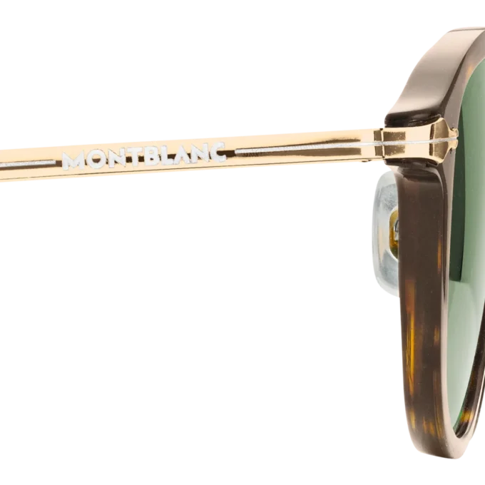 Ochelari de soare rotunzi cu ramă injectată de culoare Havana