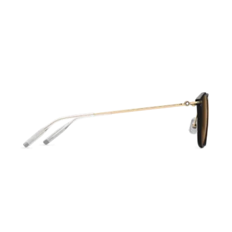 Ochelari de soare rotunzi cu ramă injectată neagră