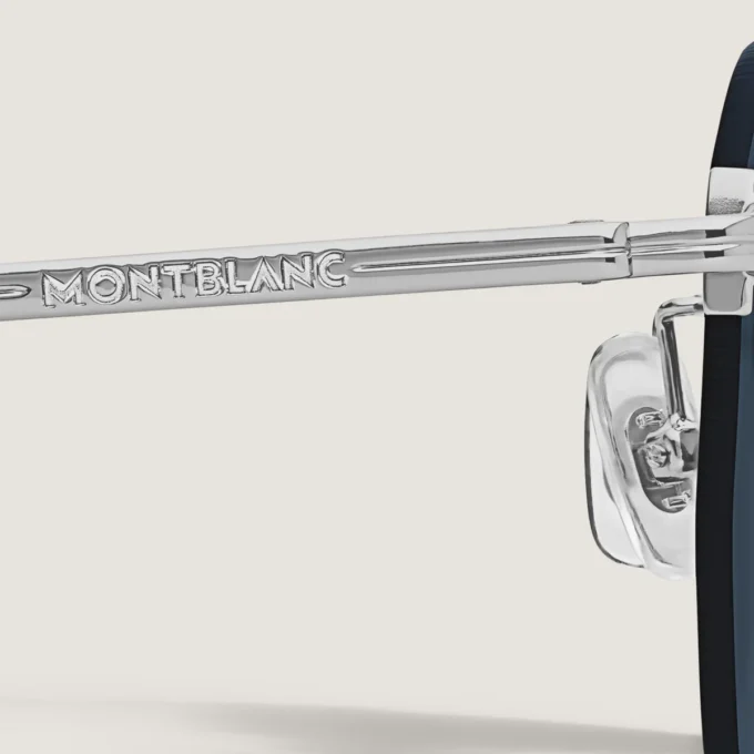 Ochelari de soare rotunzi cu ramă metalică argintie