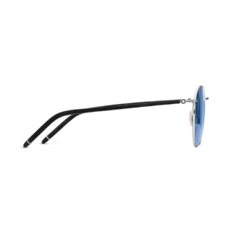 Ochelari de soare rotunzi cu ramă metalică de culoare ruteniu