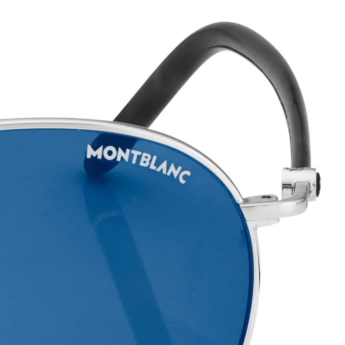 Ochelari de soare rotunzi cu ramă metalică de culoare ruteniu