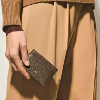 Portcard din piele cu textură 5cc