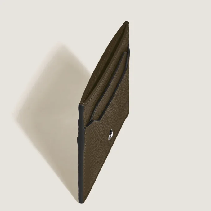 Portcard din piele cu textură 5cc