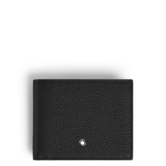 Portofel din piele cu textură 4cc portmoneu