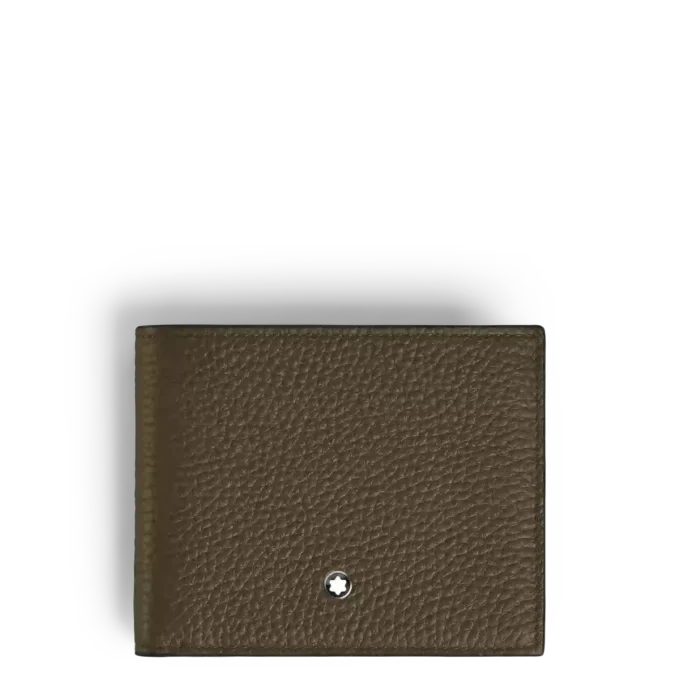 Portofel din piele cu textură 4cc portmoneu