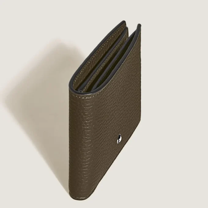 Portofel din piele încrețită 6cc