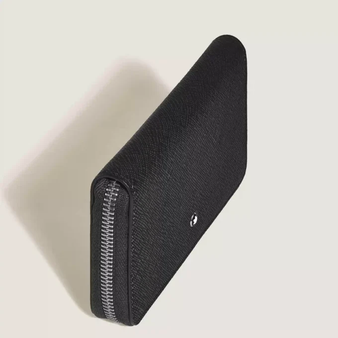 Portofel mediu Sartorial 12cc cu fermoar