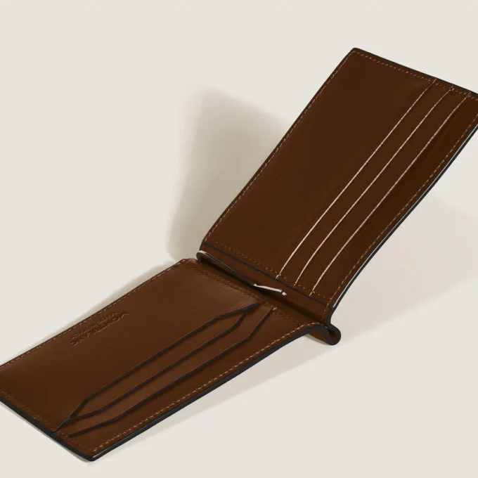 Portofel Meisterstück 6cc cu clemă pentru bani