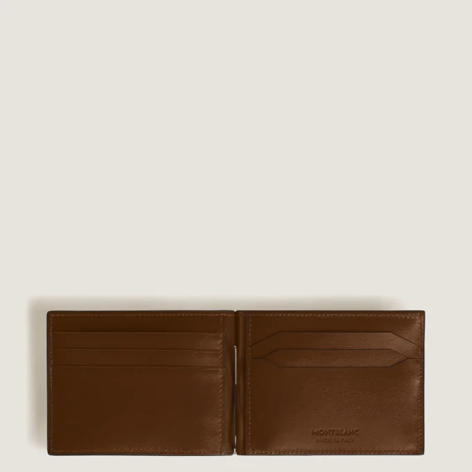 Portofel Meisterstück 6cc cu clemă pentru bani