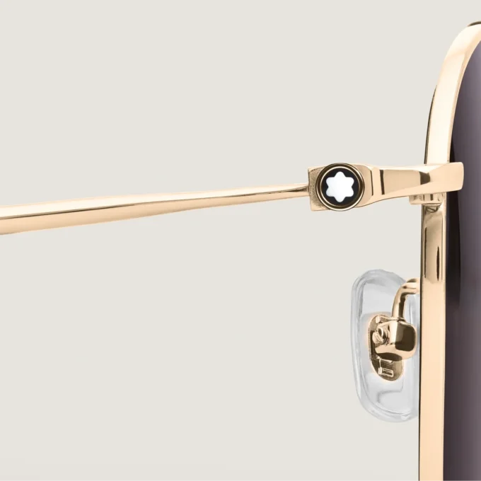 Rama pătrată din titan auriu