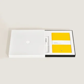 Set cu pix cu bilă PIX galben și caiet #146 galben (liniat)